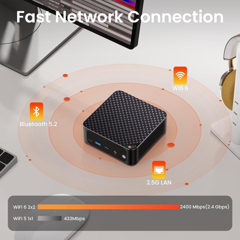 Mini PC Beelink SER6 AMD Ryzen 9 6900HX 32 GB DDR5 SSD de 1 TB
